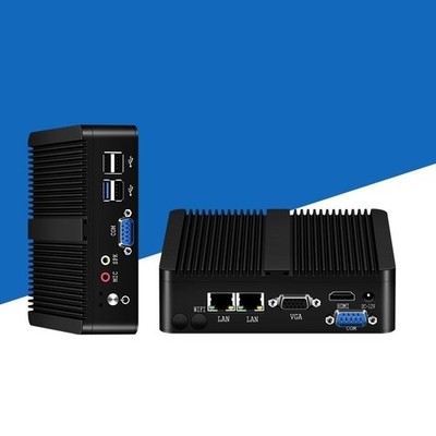 J1900 4-Core Fanless Embedded Micro Computer Support for VGA & HDMI Display ot34