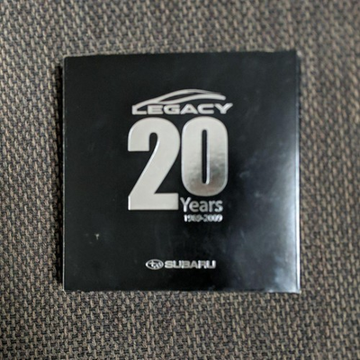 #ad Subaru Legacy 20th Anniversary Badge Unused Box Slightly Damaged $79.49