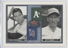 2002 Fleer Fall Classic Rival Factions /1000 Lefty Grove Hank Greenberg HOF s1i