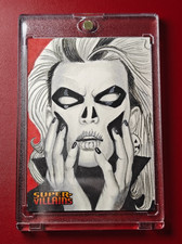 1/1 Sketch Card Marcia Dye DC Super Villains Female Villain Signed