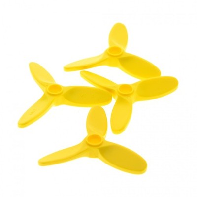 4x Lego Propeller 3er Blatt 5.5D gelb Rotor Flügel Blätter Flugzeug Heli 4617