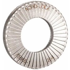 Nord-Lock Wedge Lock Washer, For Screw Size 5/16 in Steel, Plain , 10 PK 1572