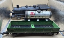 Vintage Marx 410 0-4-0 Steam Locomotive Works 553 Tank 476 Gondola Train Lot