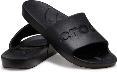 CROCS SLIDE Sandals, Shower Shoes, Slip-Ons, Black, M7/W9, New with tags
