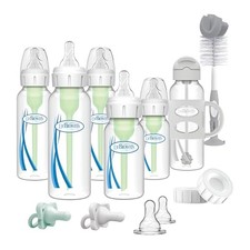 Dr. Brown's Anti-Colic Options Narrow and Sippy Straw Bottle Gift Set, 0m