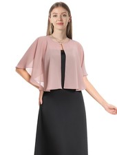 Chiffon Capelet Women's Soft capes Shawls and Wraps for Evening Dress Wedding...