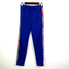 Converse Boys Size M 10-12 Blue Casual Drawstring Jogger Track Pants