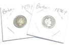 1896-P 1899-P Barber Head 90% Silver Dimes Lot of 2 #55