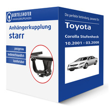 Auto Hak Anhängerkupplung starr für TOYOTA Corolla Stufenheck Typ E12 AHK