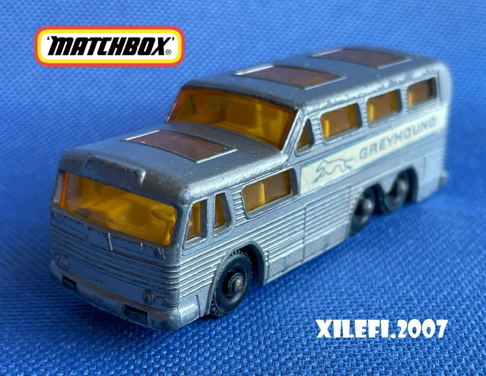 matchbox bus coach greyhound gricio #66 made england by lesney 1967 diecast 1:64 - Immagine 3 di 4