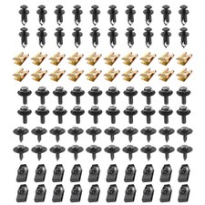 100 PCS Car Body Fender Bumper Clips, High Strength U-Shape Splash Guard Scre...