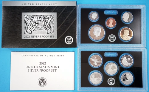 2022-S United States Mint Silver Proof Set 10-Coins OGP