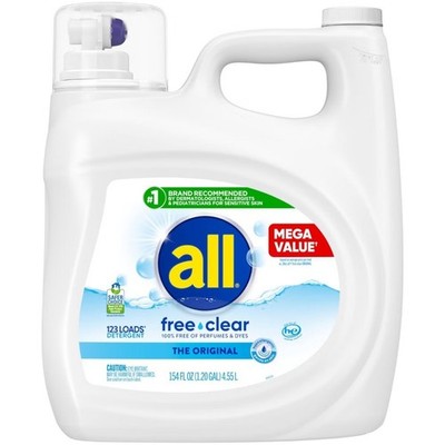 Unscented Free Clear for Sensitive Skin HE Liquid Laundry Detergent  - 154 fl oz