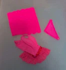 Vintage 1969 Barbie PJ Hot Pink Bathing Suit, Head Scarf And Towel accessory