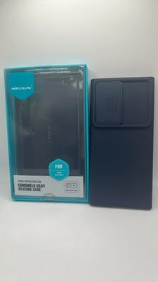 Nillkin Liquid Silicone Case für Samsung Galaxy S23 Ultra blau