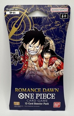 One Piece CCG Romance Dawn Booster Pack Card Game - 12 Cards per