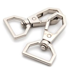 10 PCS Silver Snap Hook Swivel Push Gate Lobster Clasps Fashion Clips Purse