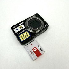 Sony Cyber-shot DSC-W170 10.1MP Digital Camera Black Battery No Charger No SD