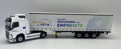 ELIGOR - VOLVO FH 4x2 with 3 Axle Canvas Trailer - PTS DUFOUR ASTRE - 1/43 - EL...