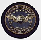 Air Force Sergeants Association Bullion Patch 1961 Gold Tone Thread Vintage
