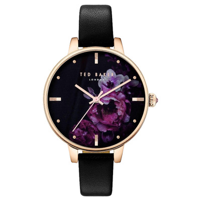 Ted Baker Damen Lederuhr Damenuhr Roségold Uhr Blumenuhren für Sie