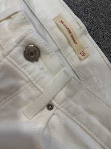 Levi's 28x30 6 Women's 311 Shaping Skinny White Mid Rise Stretch - Picture 6 of 9