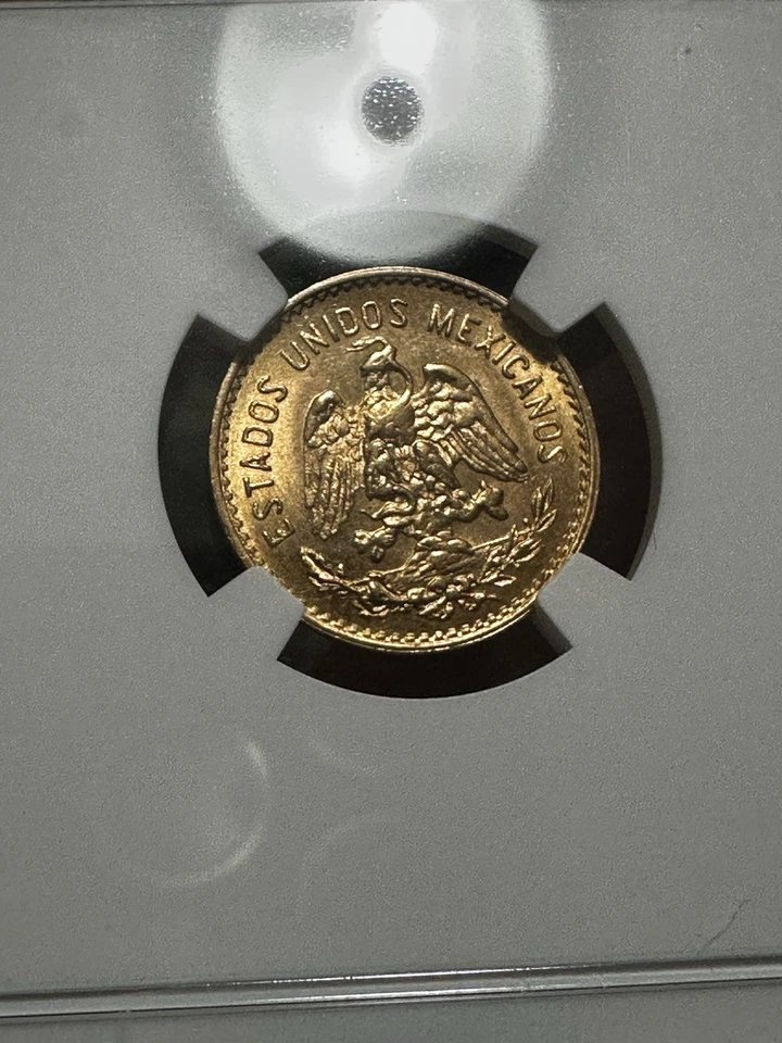 México G5P Cinco Pesos Oro 1955M Foto 4 de 4