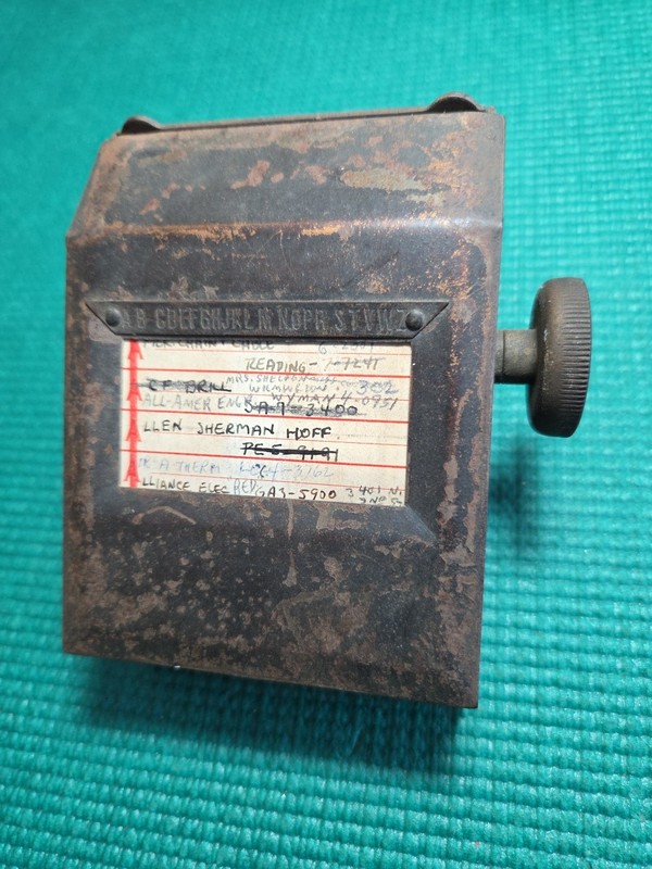Vintage 1925 Antique Bates Rotary Telephone Number Index Made USA Address Book