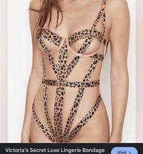Victoria Secret Leopard Print Lingerie Size M