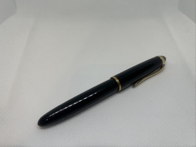 Pelikan 140 schwarz Torpedostift Goldrand Füllfederhalter 14k Feder
