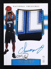 2019 Panini National Treasures Rookie Gold 9/10 Chuma Okeke #114 Patch Auto ob9
