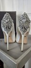114. Badgley Mischka Kiara White Satin Embellished Pumps - Size 9 - MSRP $295 — photo 5