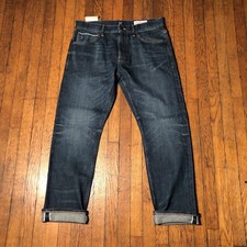Lee 101+ Selvedge Jeans Kaihara Denim Giapponese Uomo Taglia 34x31 Blu Nuovo senza etichette