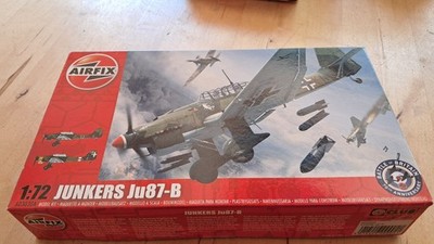 Airfix 1:72 Maßstab Junkers Ju87-B Stuka Modellbausatz (A03030A) OVP ungeöffnet