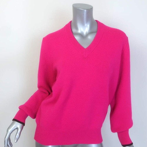 Victoria Beckham Oversized Stretch Cashmere Sweater Pink Size Extra Extra Small