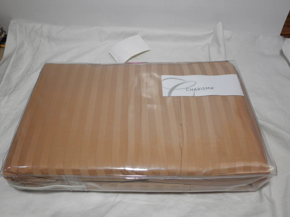 Nueva FALDA CAMA CHARISMA PAXTON RAYAS TOPO California Cal King 72x84 NUEVA EN PAQUETE Foto 3 de 4