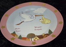 Baby Girl Plate Announcement