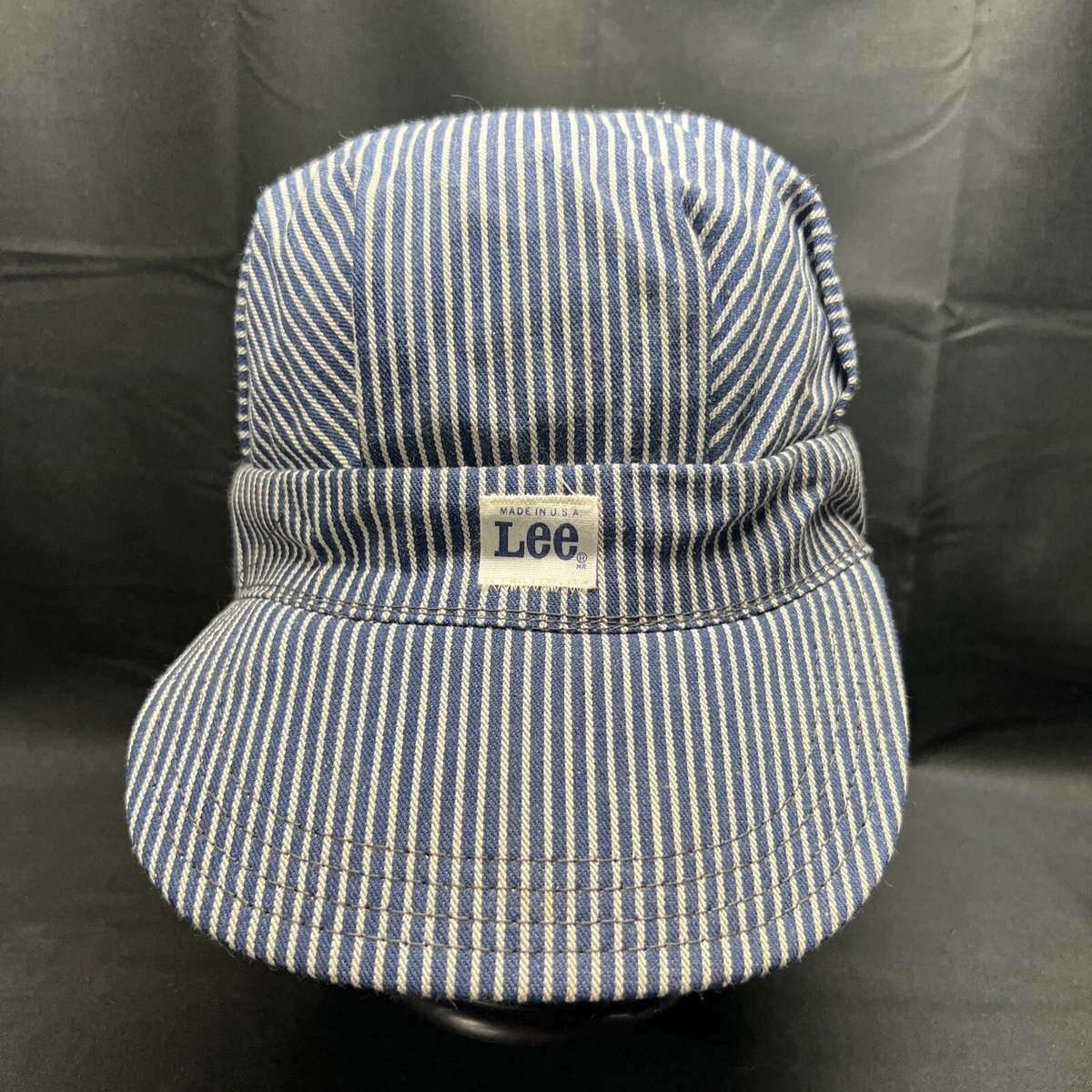 Denim railroad cap sales