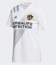 Adidas Los Angeles Galaxy Home Womens Jersey 2020 White Gray Size-M-L