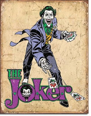 The Joker Retro Novelty TIN SIGN DC Comics Batman Wall Poster Decor 