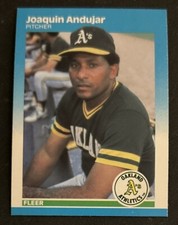 1984 Donruss Joaquin Andujar Baseball Card #385 Athletics Pitcher VG O/C