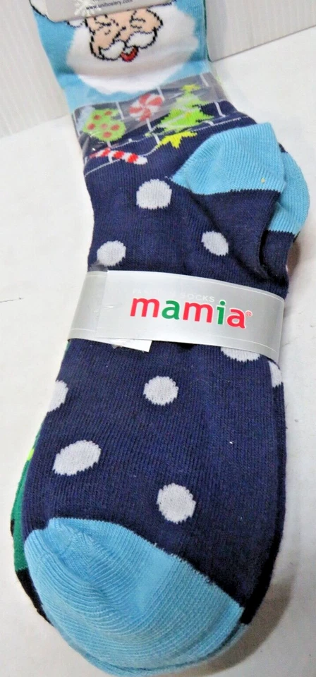 Mamia Size 9-11 Christmas Holiday Socks 3 pairs NWT - Image 2 of 4