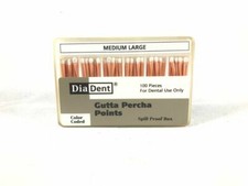 DIADENT Gutta Percha Points Endodontic Product 100 Pieces Size MEDIUM LARGE