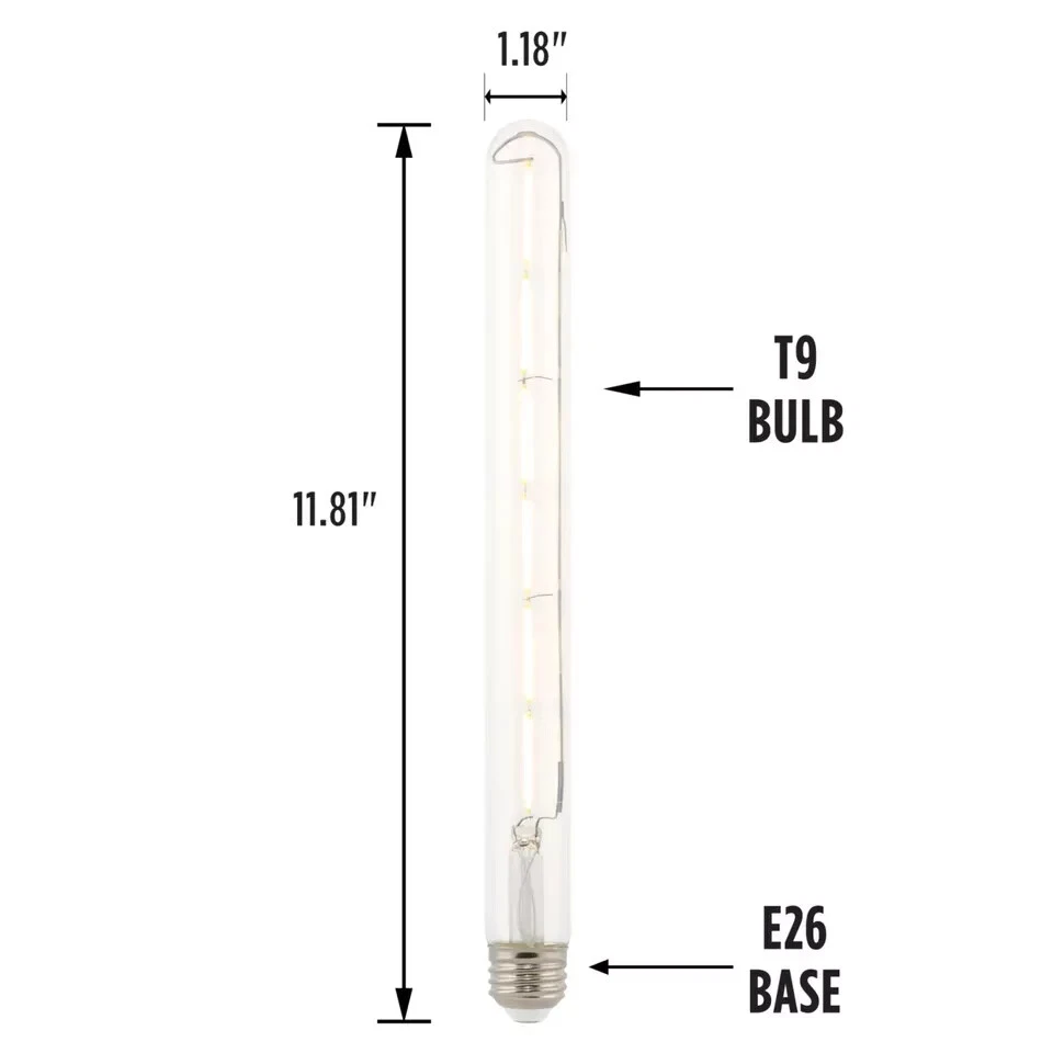 Westinghouse Bulbs Soft White 6.5-Watt (75-Watt Equivalent) Clear T9 Case of 6 - Image 3 of 4