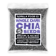 Gorilla Food Co. Whole Dark Chia Seeds - 200g-5kg
