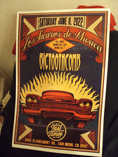 Los Sicarios de Musica Plakat BigToothComb Fast Times June 11 2022 San Diego CA