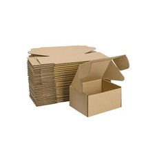 25 Pack 6x4x3" Shipping Boxes Small Corrugated Cardboard Literature Mailer