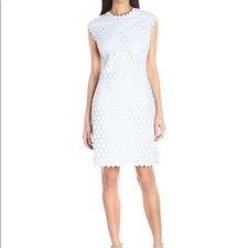Ted Baker Jemille scalloped lace dress 2 4/6 white
