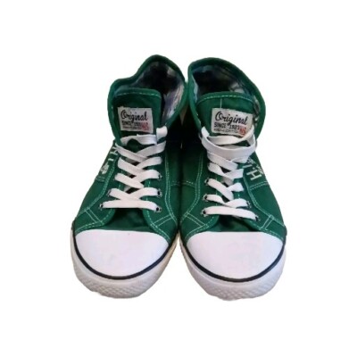 Original H.I.S German High Top Sneakers US Size 10.5 - 11.  Color Hunter Green.