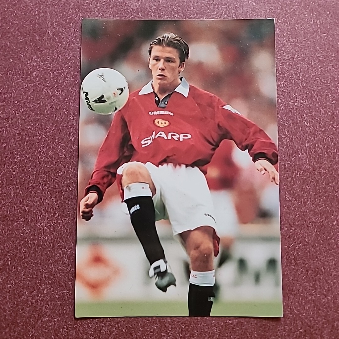 David Beckham Manchester United Sharp Umbro Kit, Football Player